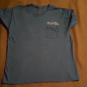 Salt Life Men's Slate Blue Pocket Tee